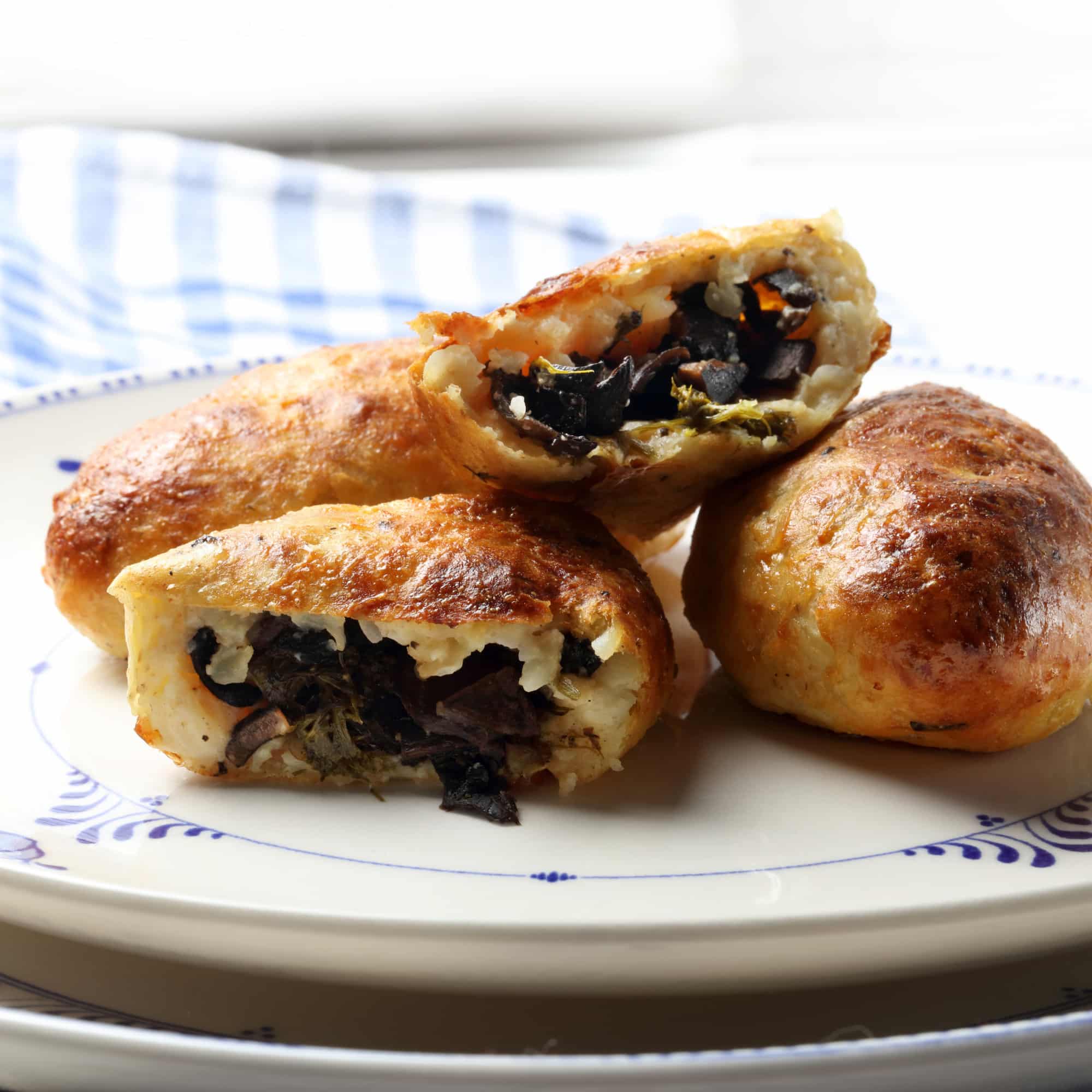 Baked Chicken Kotleti Parries with Mushroom Stuffing