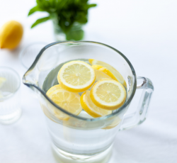 lemon water drink water